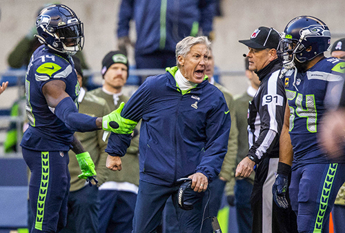 Even before the officials announced they were overturning an interception call that would have otherwise gone the Seahawks' way during a game with Arizona, coach Pete Carroll already knew where the call was headed, and let the officials have it. At that moment, it felt like the season was unraveling, and a team that was once one of destiny seemed to fall into disarray. It felt like the culmination of what had been a season of disappointment and missed opportunities bursting into the open. The fact that it was DK Metcalf holding back Carroll seemed slightly ironic. The Seahawks had just three wins at that point, and I don’t think anybody — not the team, its fans, or even the media — really knew what to make of what we were seeing.