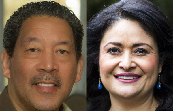 Bruce Harrell and M. Lorena González are running to be Seattle’s next mayor. Harrell picked up the endorsement of Seattle’s firefighters union Tuesday, while González has gotten support from several Democratic legislative district organizations. (Seattle Times file)