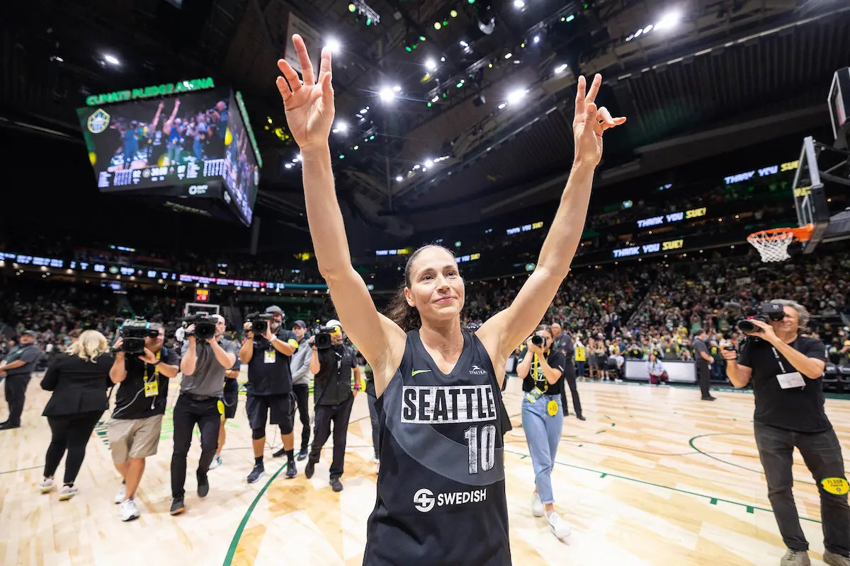 It was well known that Sue Bird would retire at the end of this pastseason. What wasn’t known was when the end of the season might occur. The end finally came after the fourth playoff game with the Las Vegas Aces, fittingly at home in Seattle. Even so, it seemed as if it took a few minutes for that realization to sink in. And I was concerned that with all the broadcast and still cameras in pursuit of Bird, that moment of realization might be drowned out. It was the crowd, however, that brought the moment home when chants of “Thank you, Sue!” rose to a cacophony, catching her undivided attention. Everybody backed away and let those cheers sink in, and the heart felt response to it made the night complete. Arguably, Bird is the greatest athlete Seattle has ever known. It was a pleasure to have been witness to her finale.